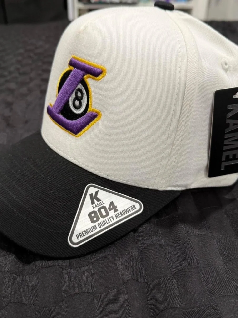 Custom Laker 8 ball hat